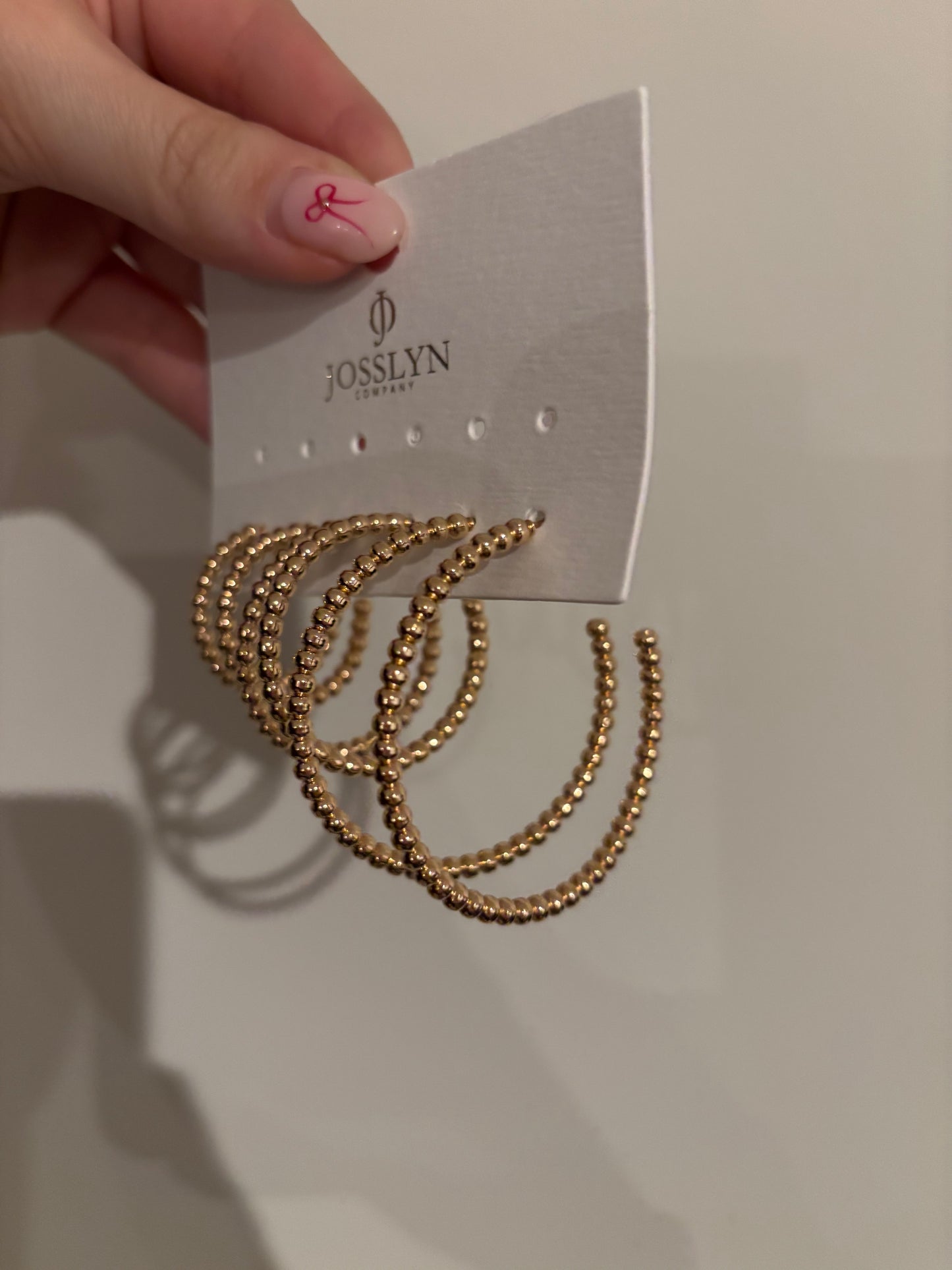 Beaded Hoops - 3PK