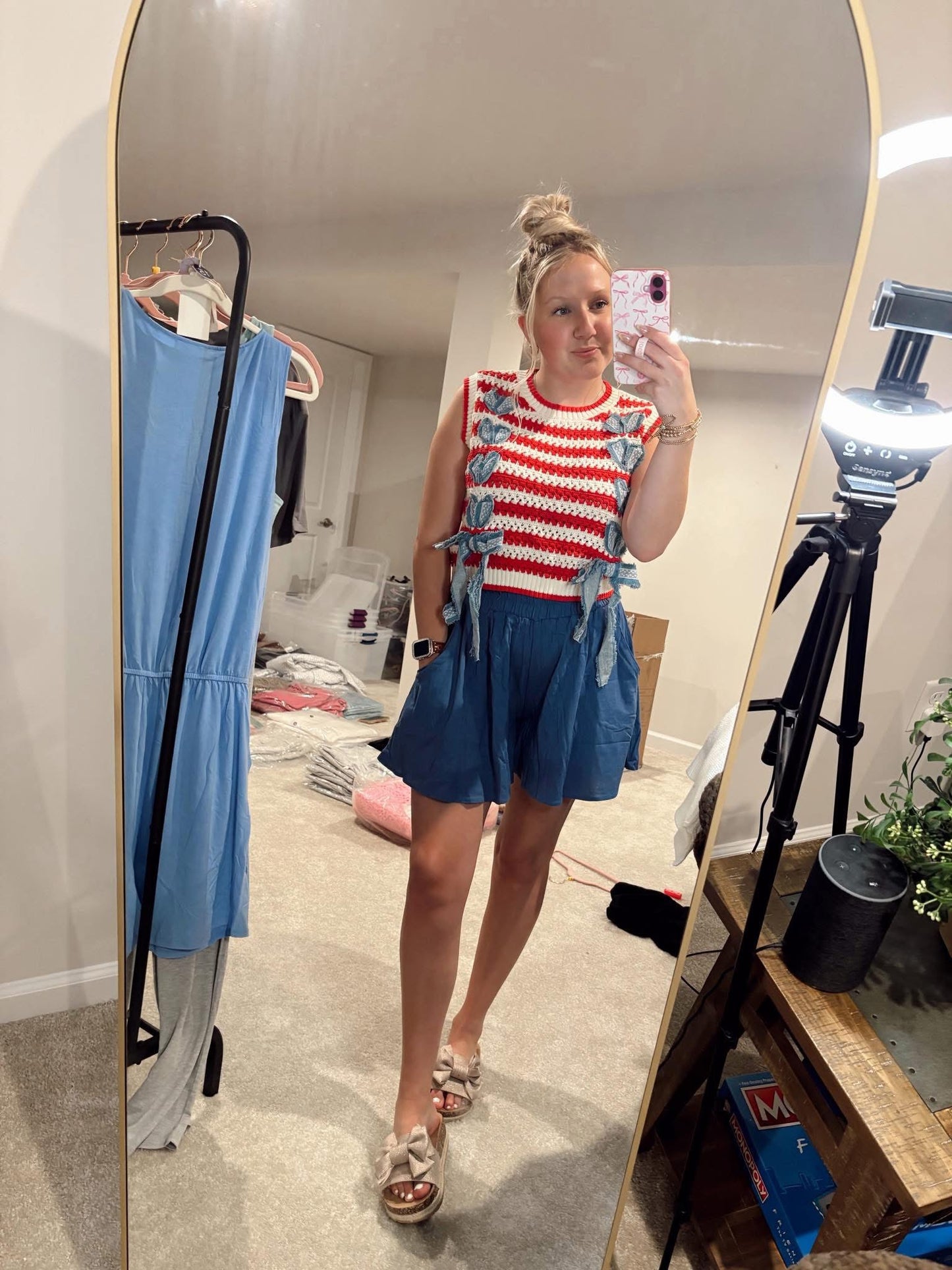 Flag Bow Sweater