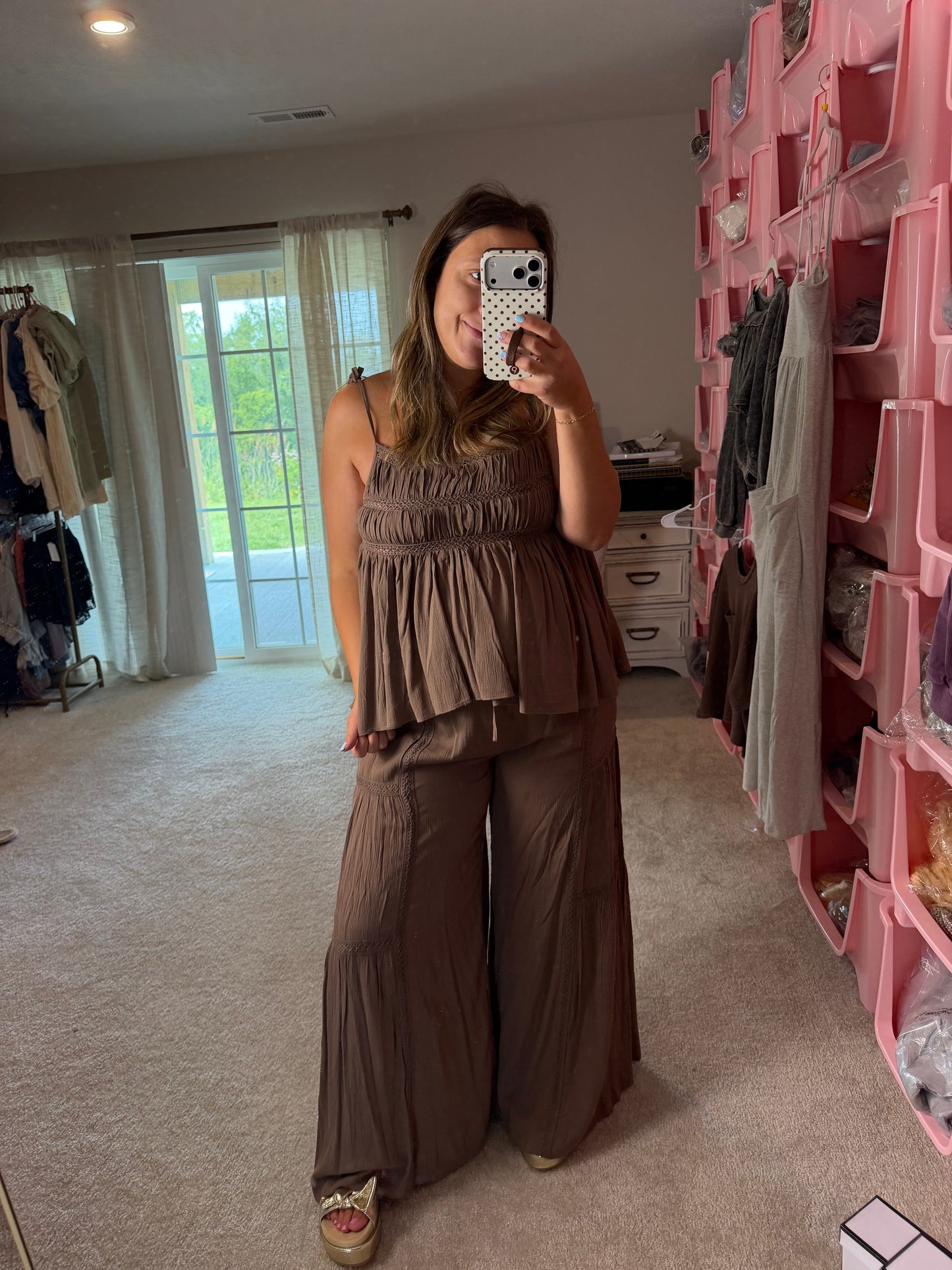 Brown Lace Set