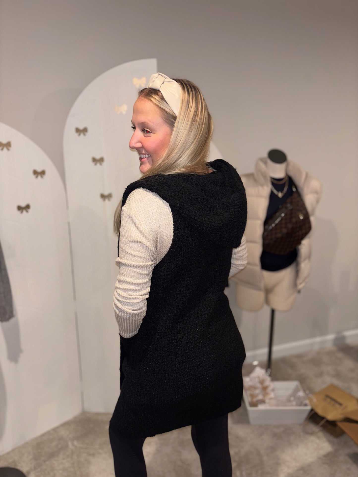Sleeveless Cardigan Vest