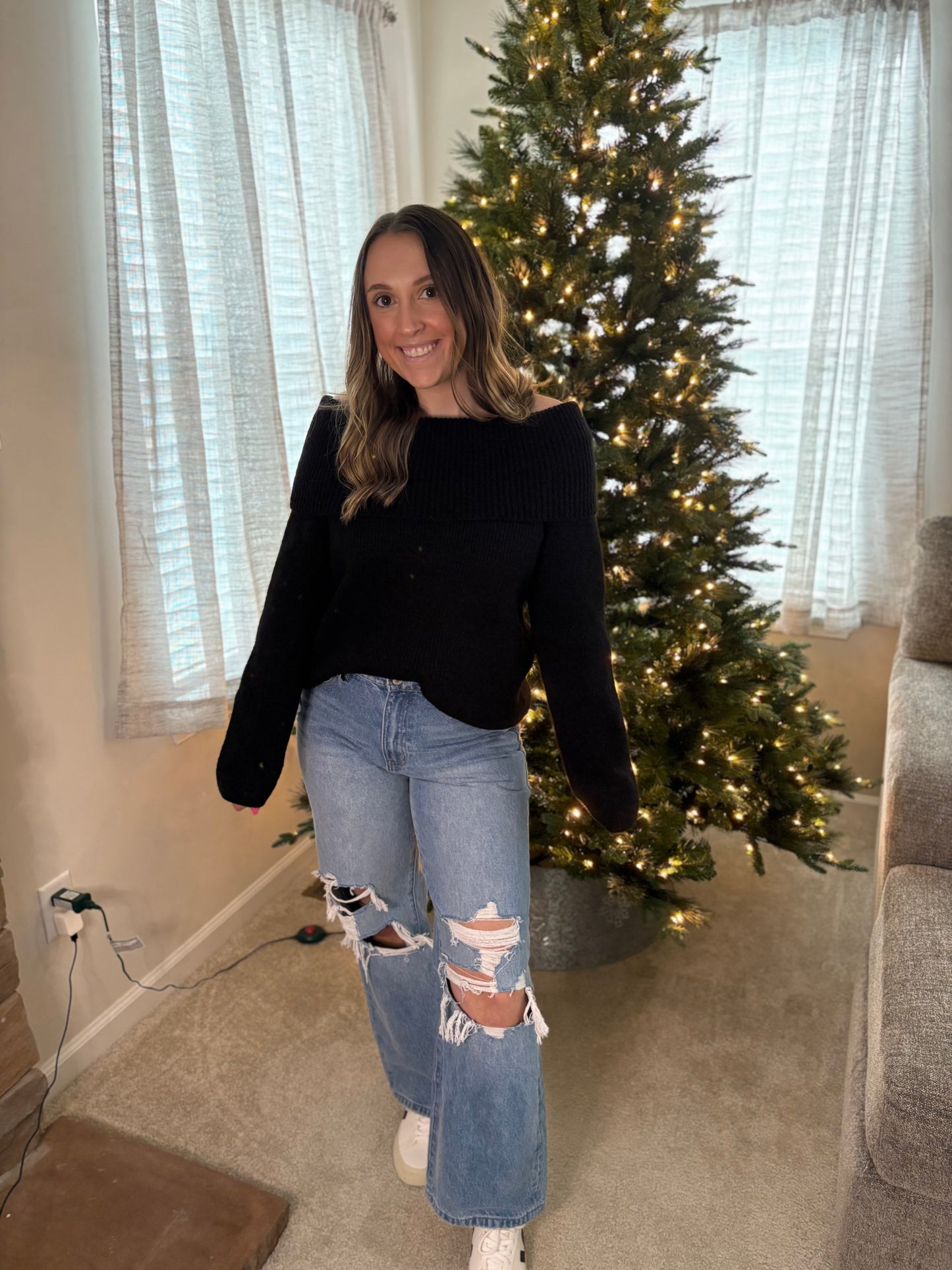 Off The Shoulder Sweater