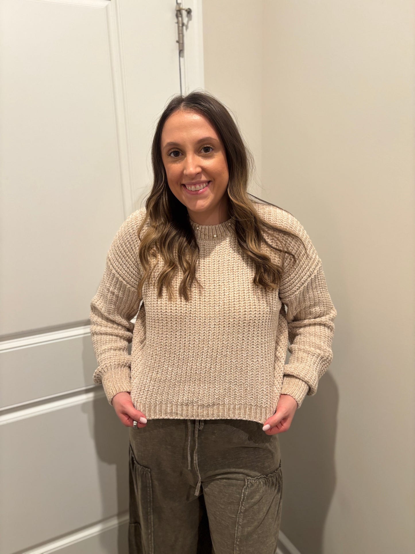 Cropped Sweater - 2 COLORS