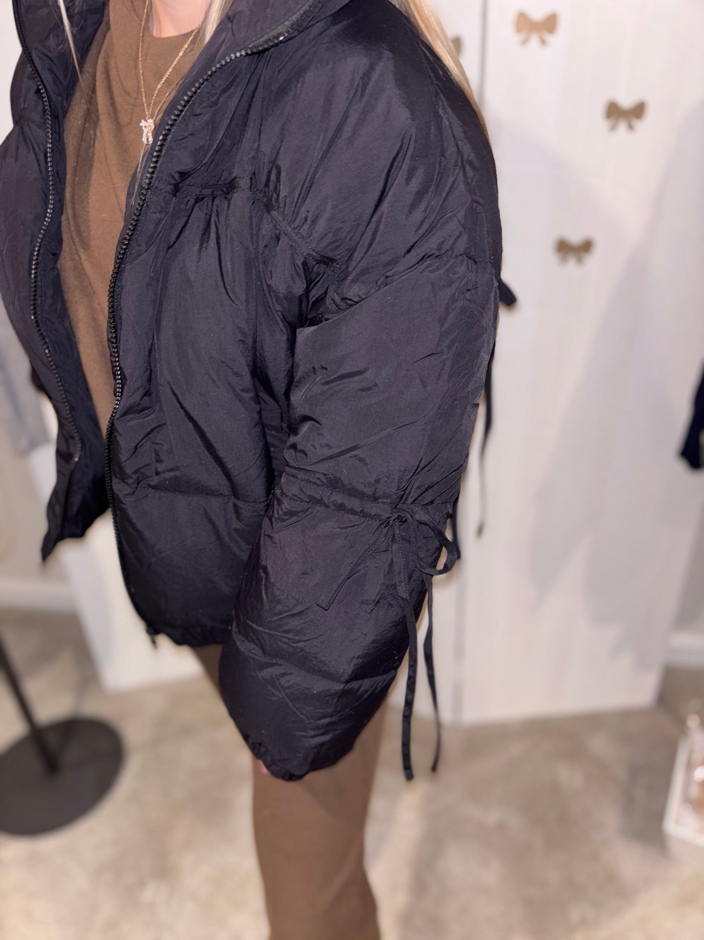 Bow Puffer Jacket