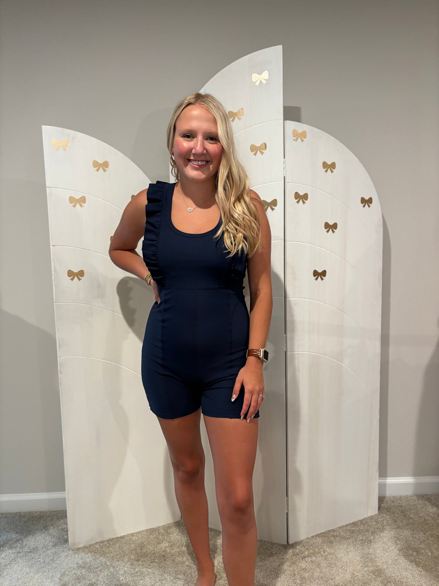 Brandi Ruffle Active Romper