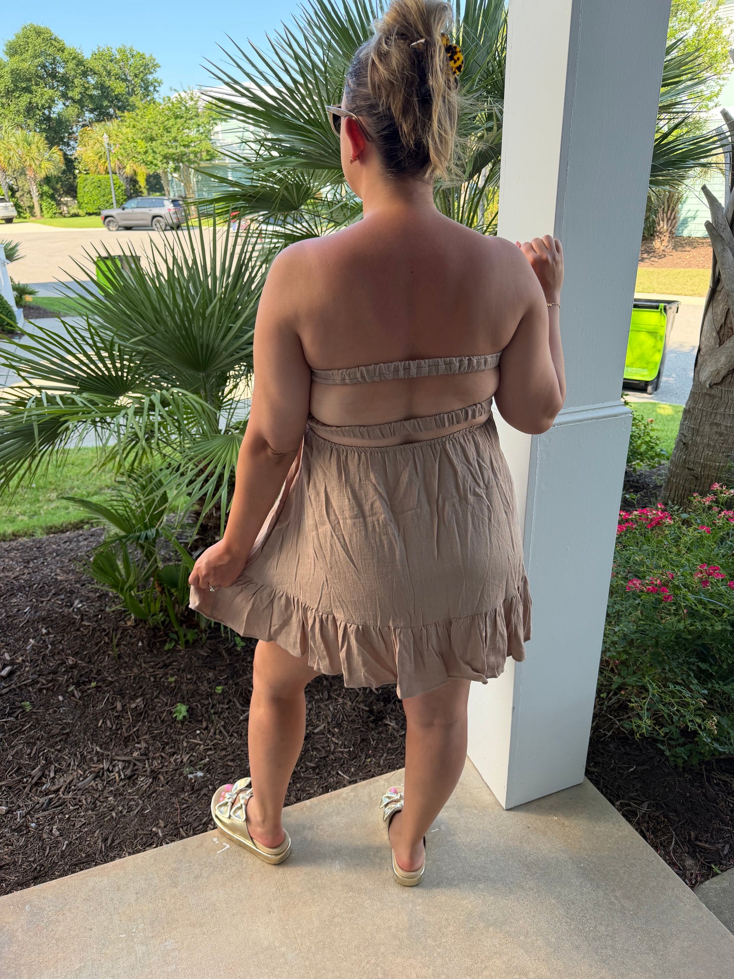 Tube Top Twist Romper