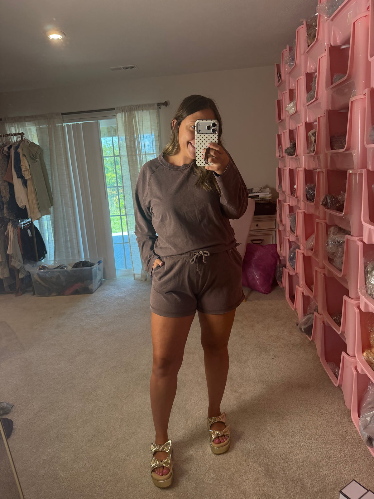 Cocoa Brown Butter Soft Shorts Set
