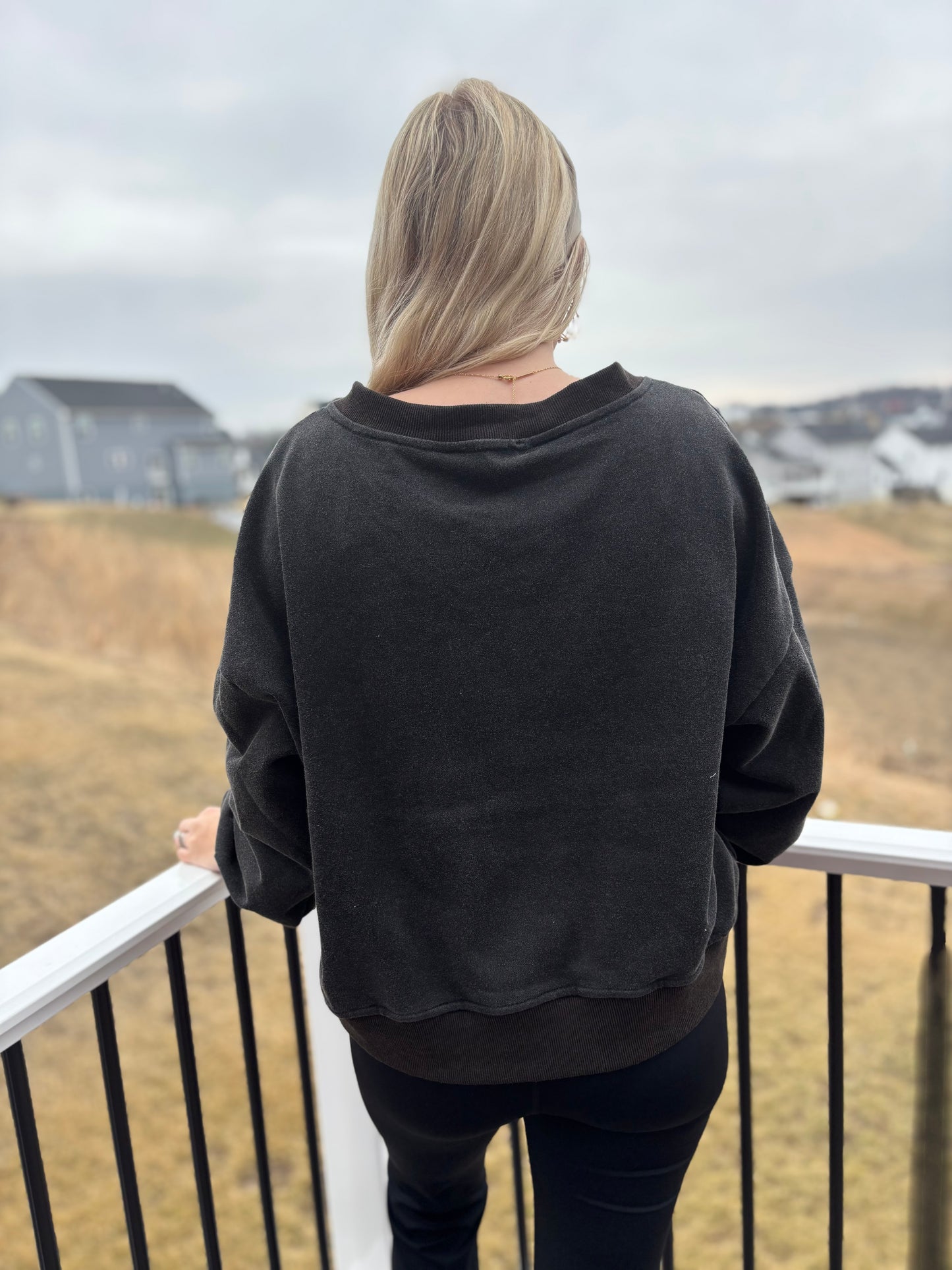 Criss Cross Crewneck - REVERSIBLE