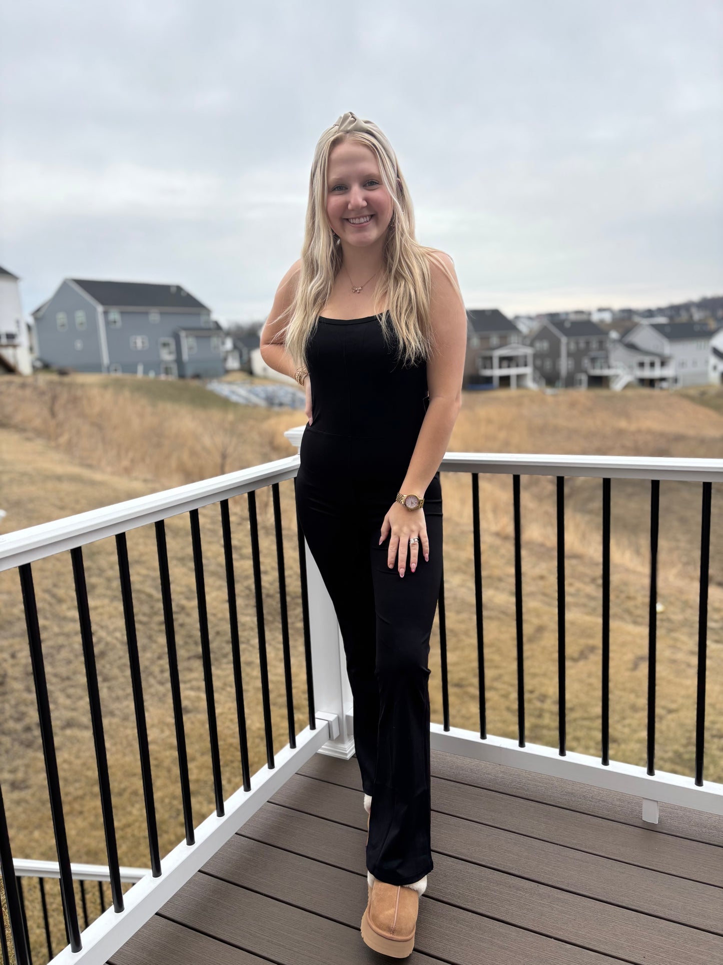 Wide Leg Jumper - BLACK
