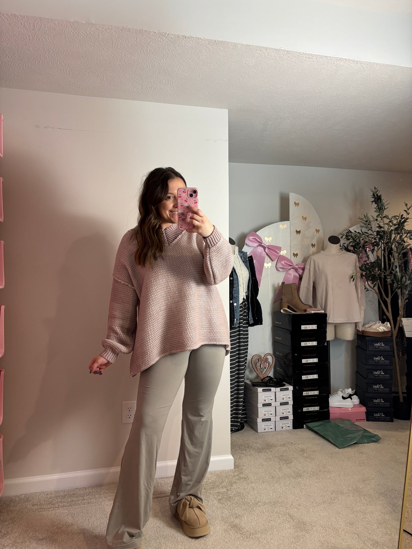 THE LEANNE ~ MUTED PURPLE OVERSIZED SWEATER