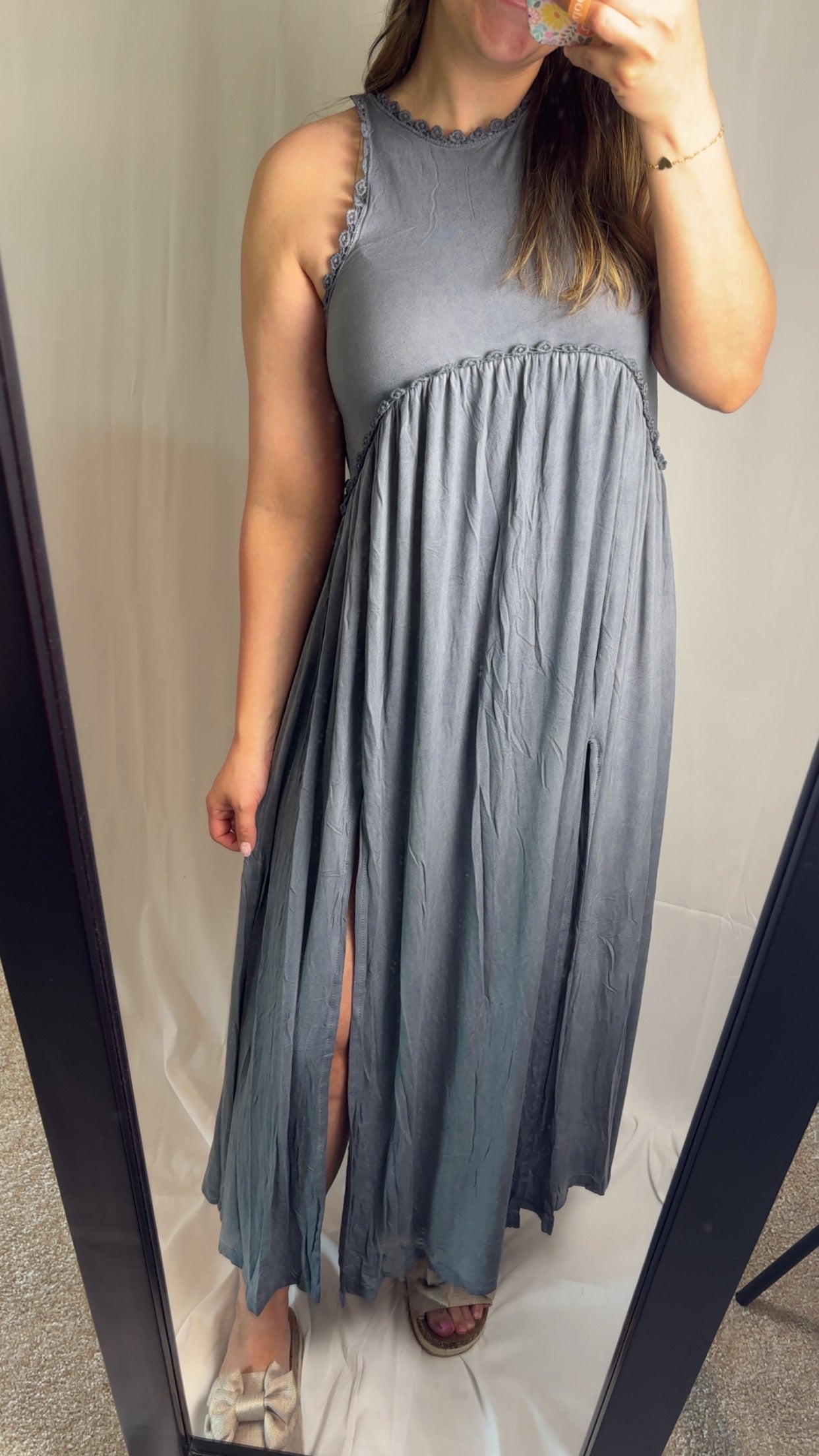 Erin Lace Trim Maxi Dress
