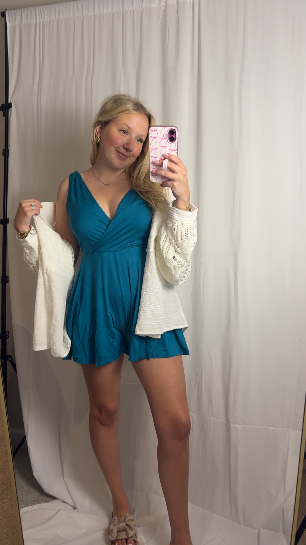 Teal Modal Romper