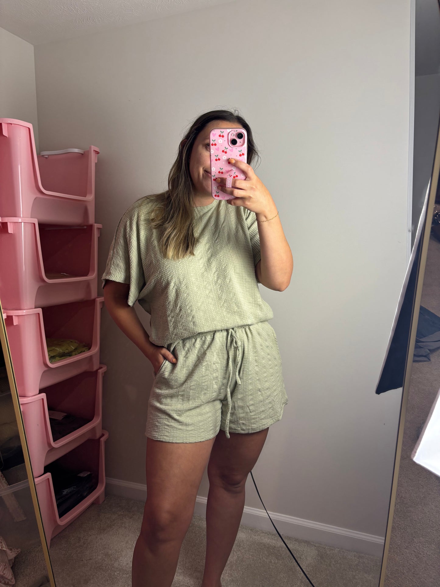 Sage Ribbed Set