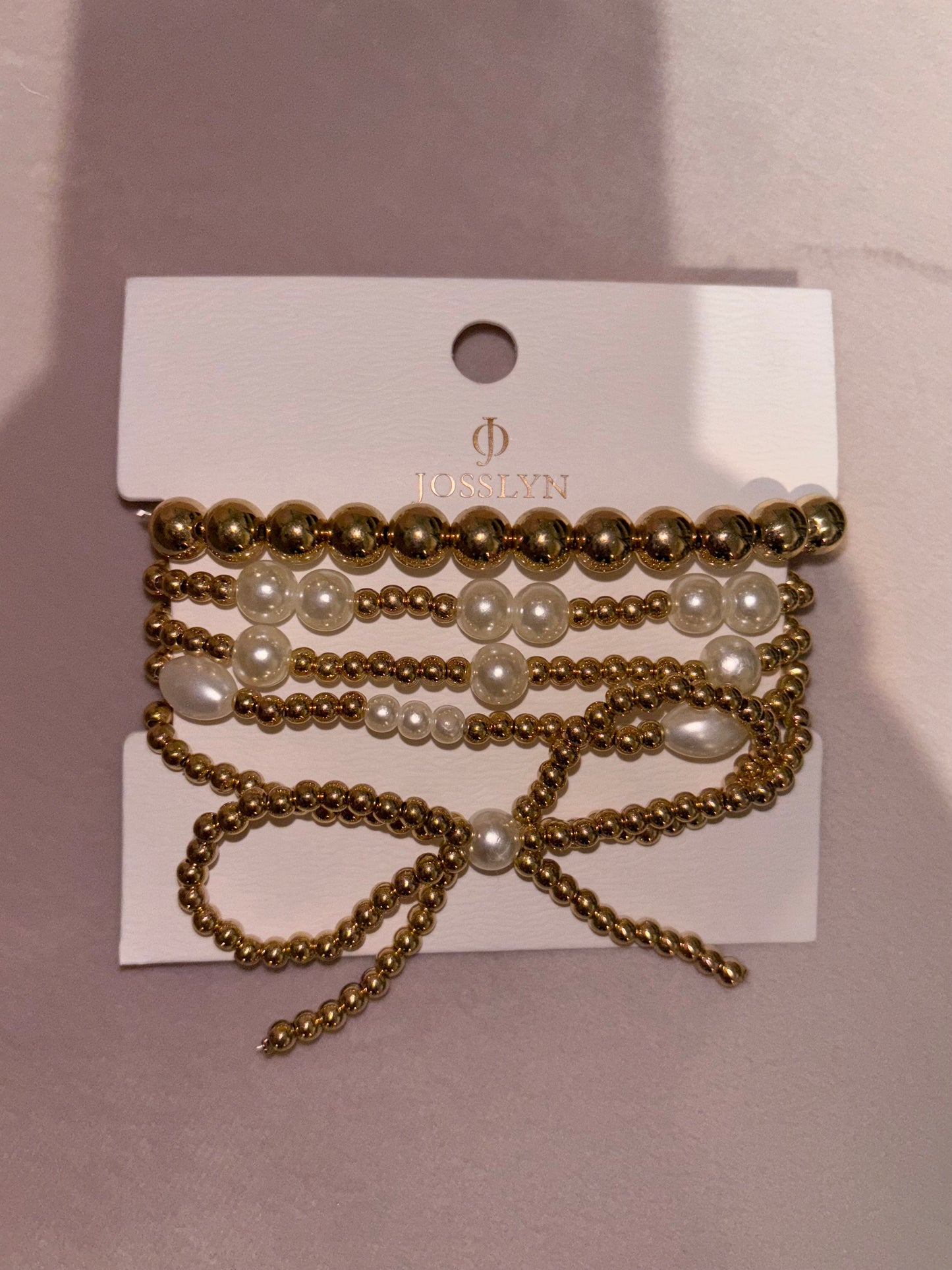 Gold Bow Bracelet Bundle