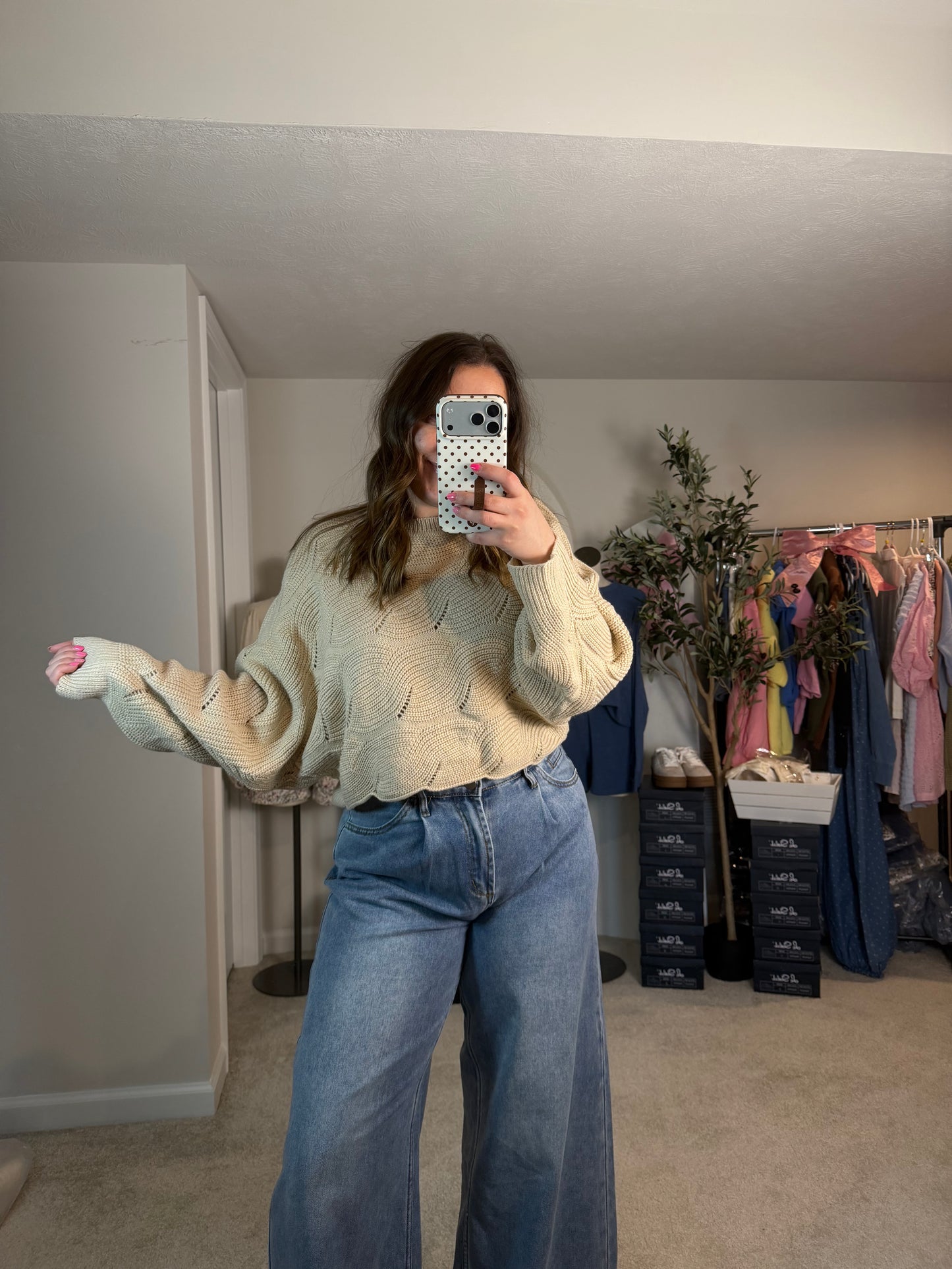 THE KAITLYN ~ RELAXED FIT RIB KNIT SWEATER