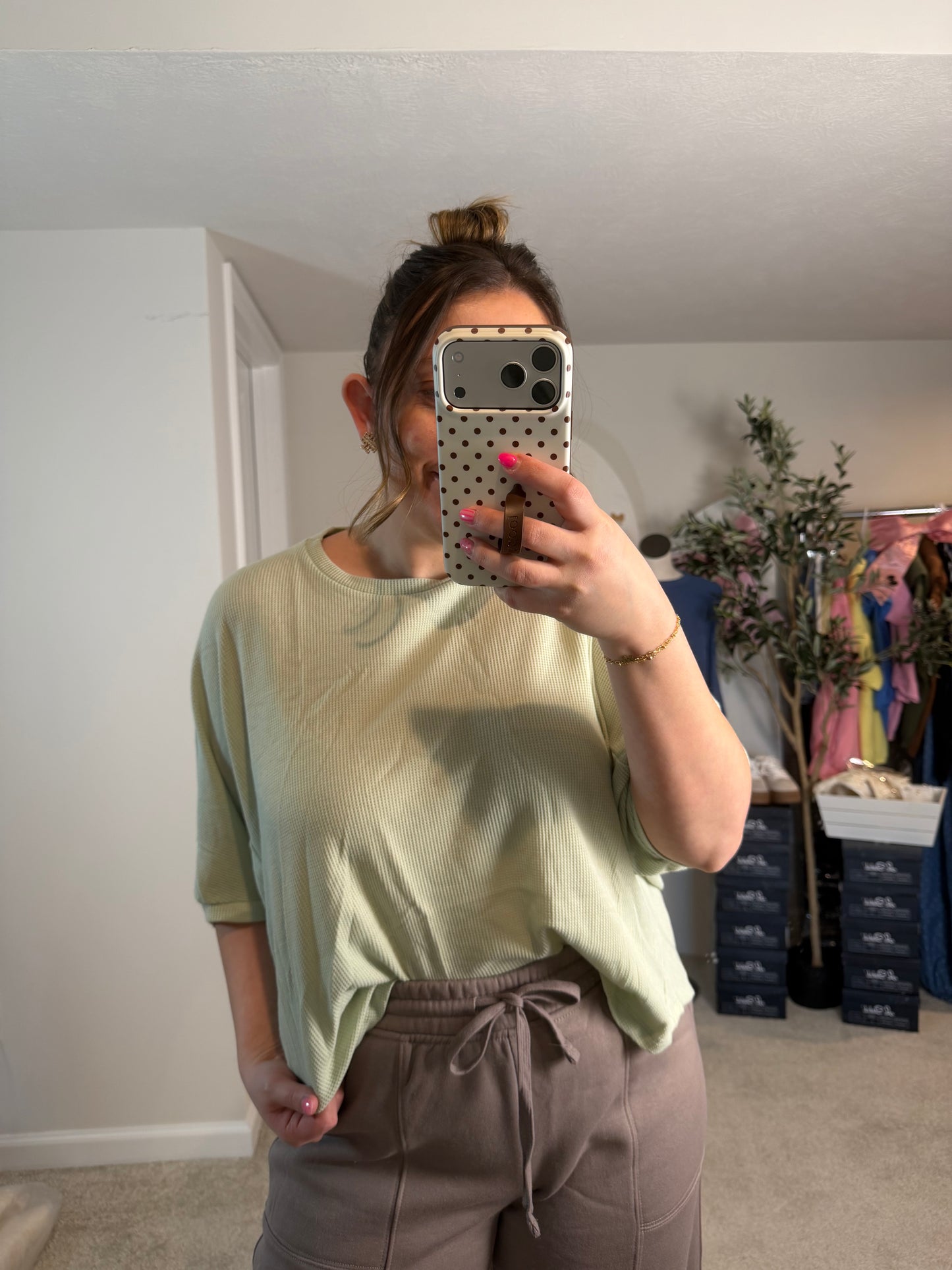 THE EMMA ~ SAGE KNIT TOP