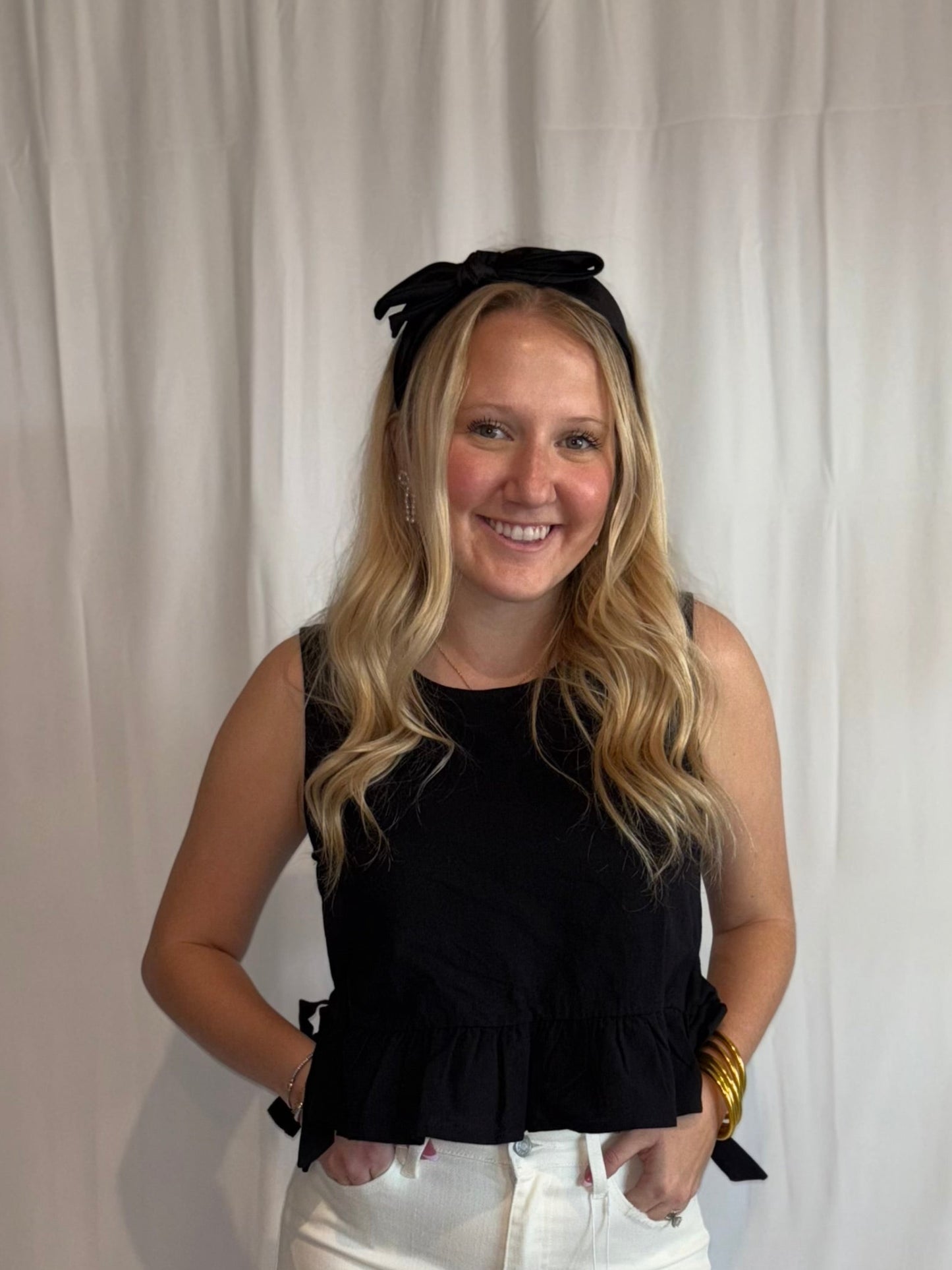 Black Bow Headband