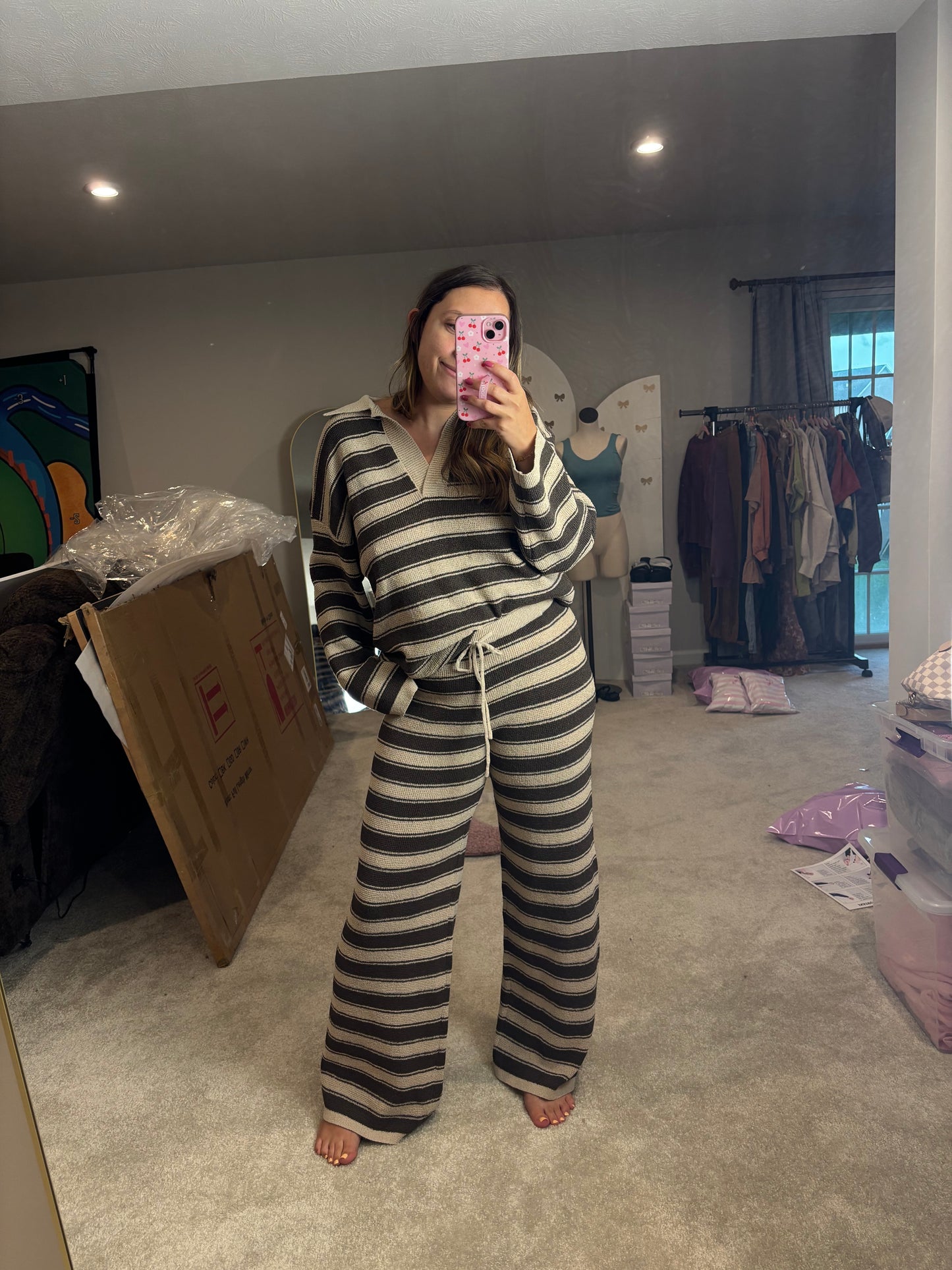 PRE ORDER: CHOCOLATE CREAM KNIT SET (SHIPS 10/15)