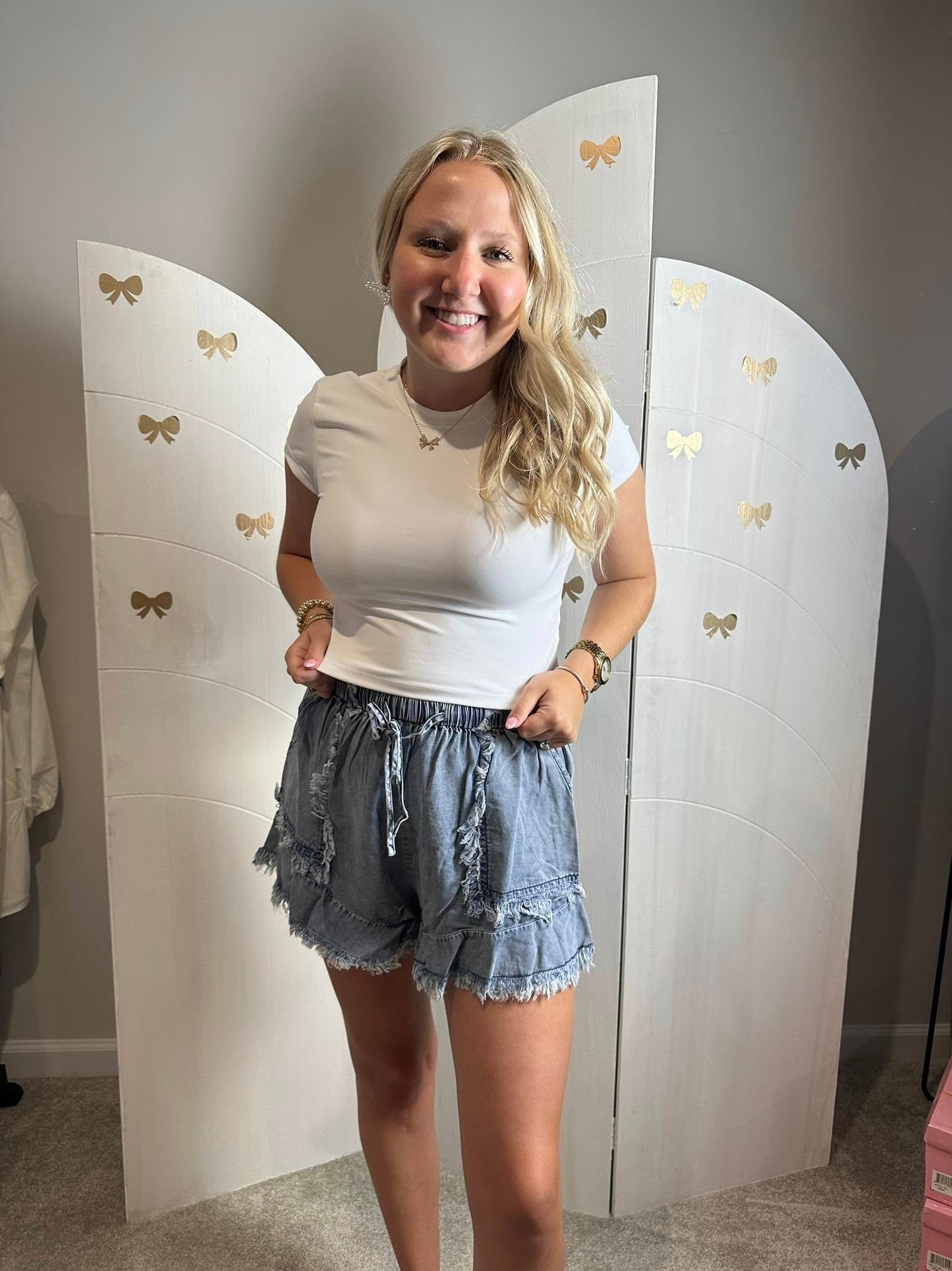 White Baby Tee