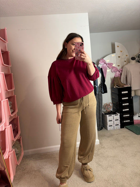 THE AMY ~ DOLMAN SLEEVE PULLOVER