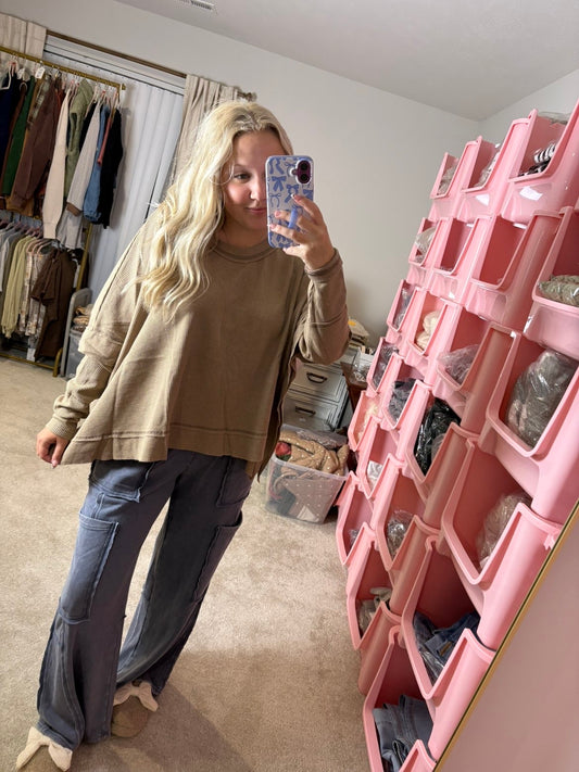 Mocha Waffle Knit