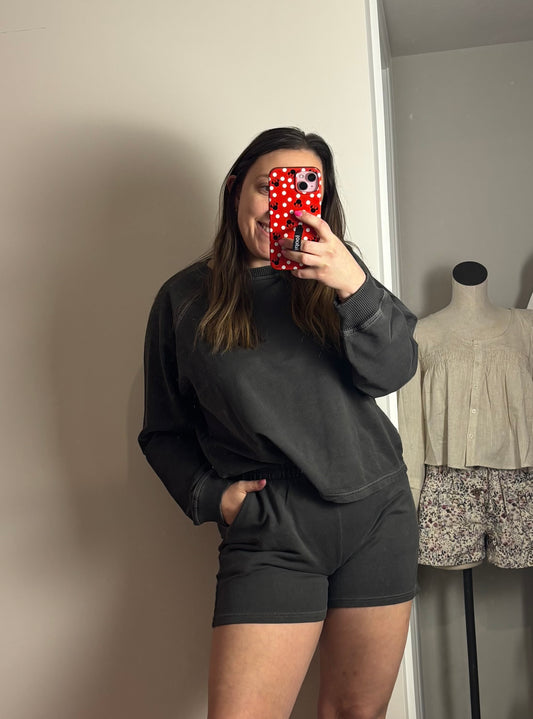 French Terry Shorts Set (2 COLORS)