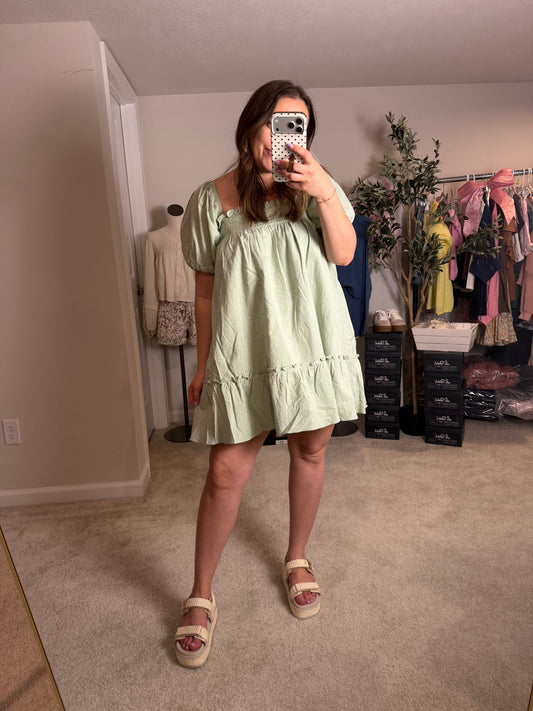 The Bridget Sage Dress
