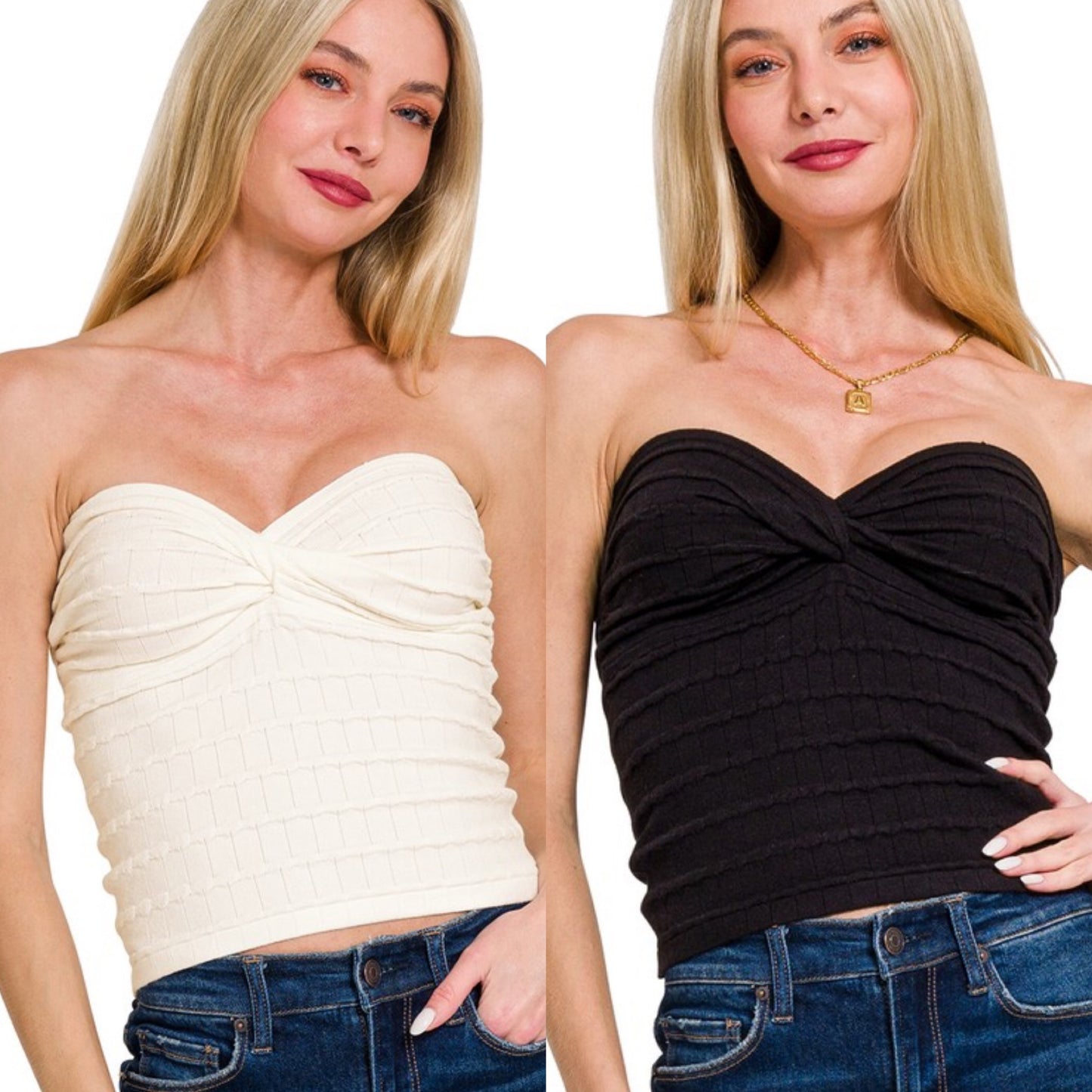 Twist Tube Tops (2 COLORS)