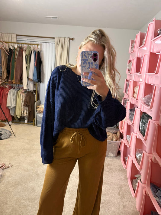 Navy Knit Sweater