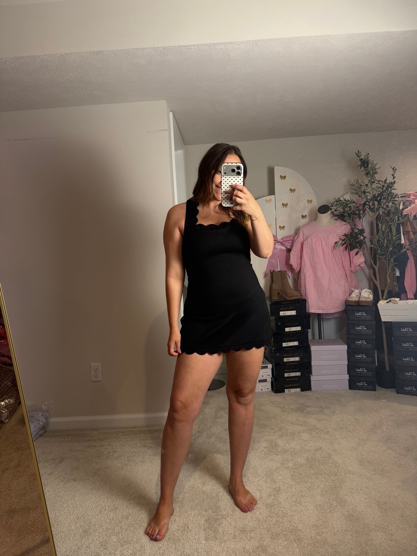 SCALLOP ACTIVE DRESS