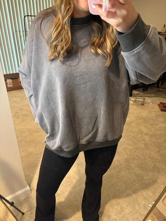 Grey Crewneck French Terry