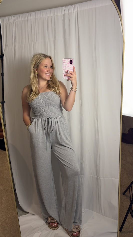 Grey Tube Top Modal Jumper