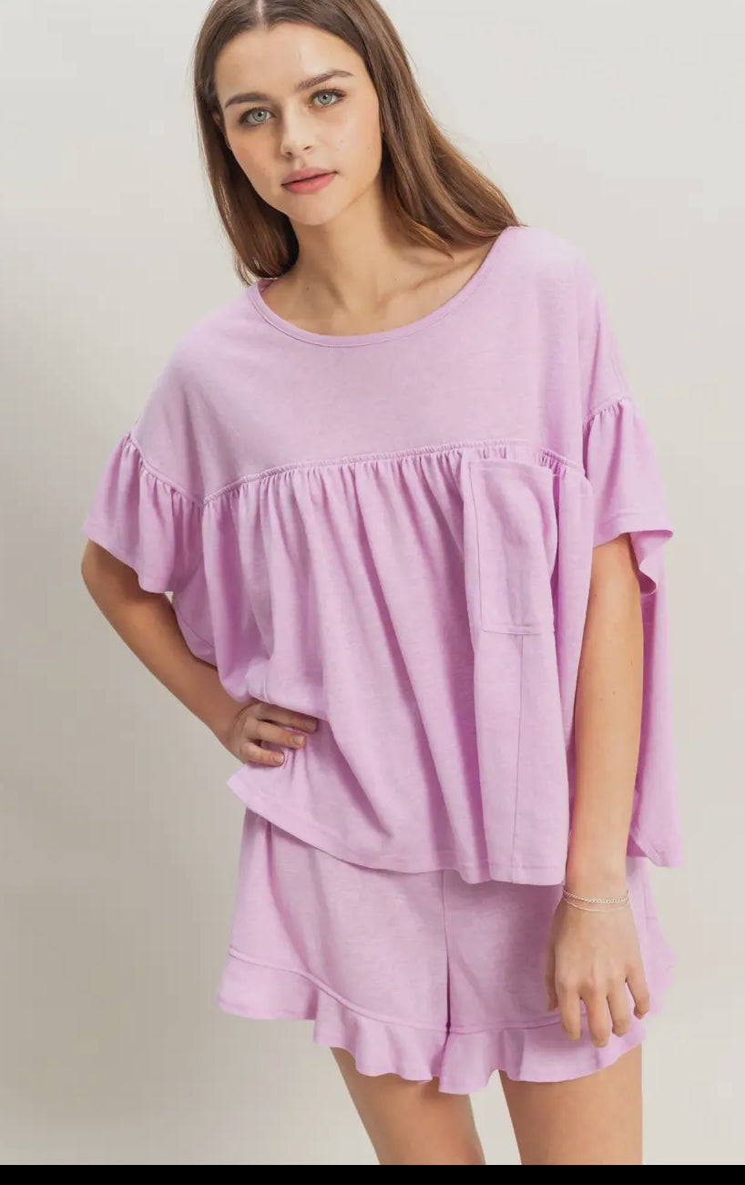 Lavender Dreams Ruffle Set