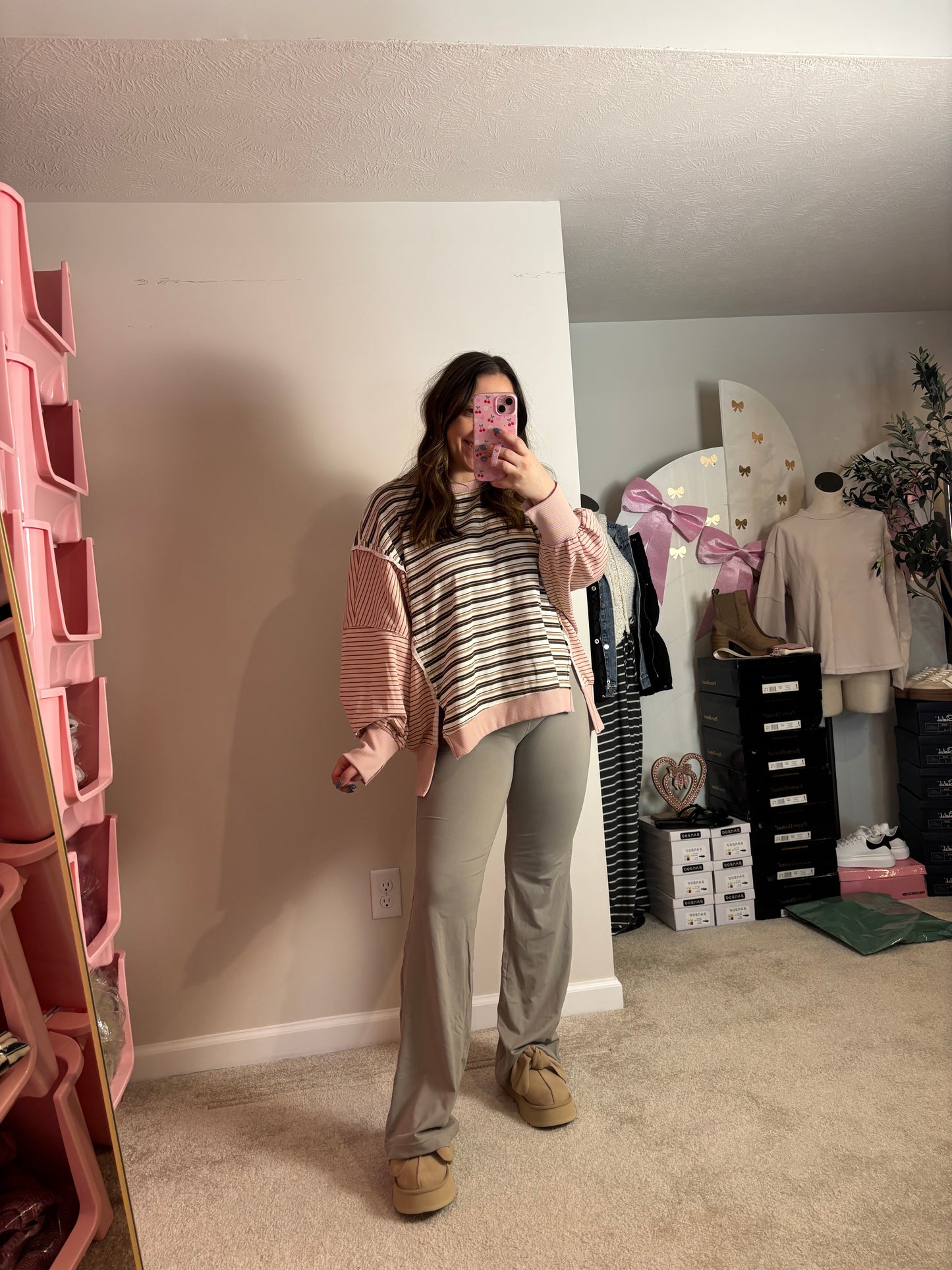 THE DANA ~ OVERSIZED STRIPED CREW