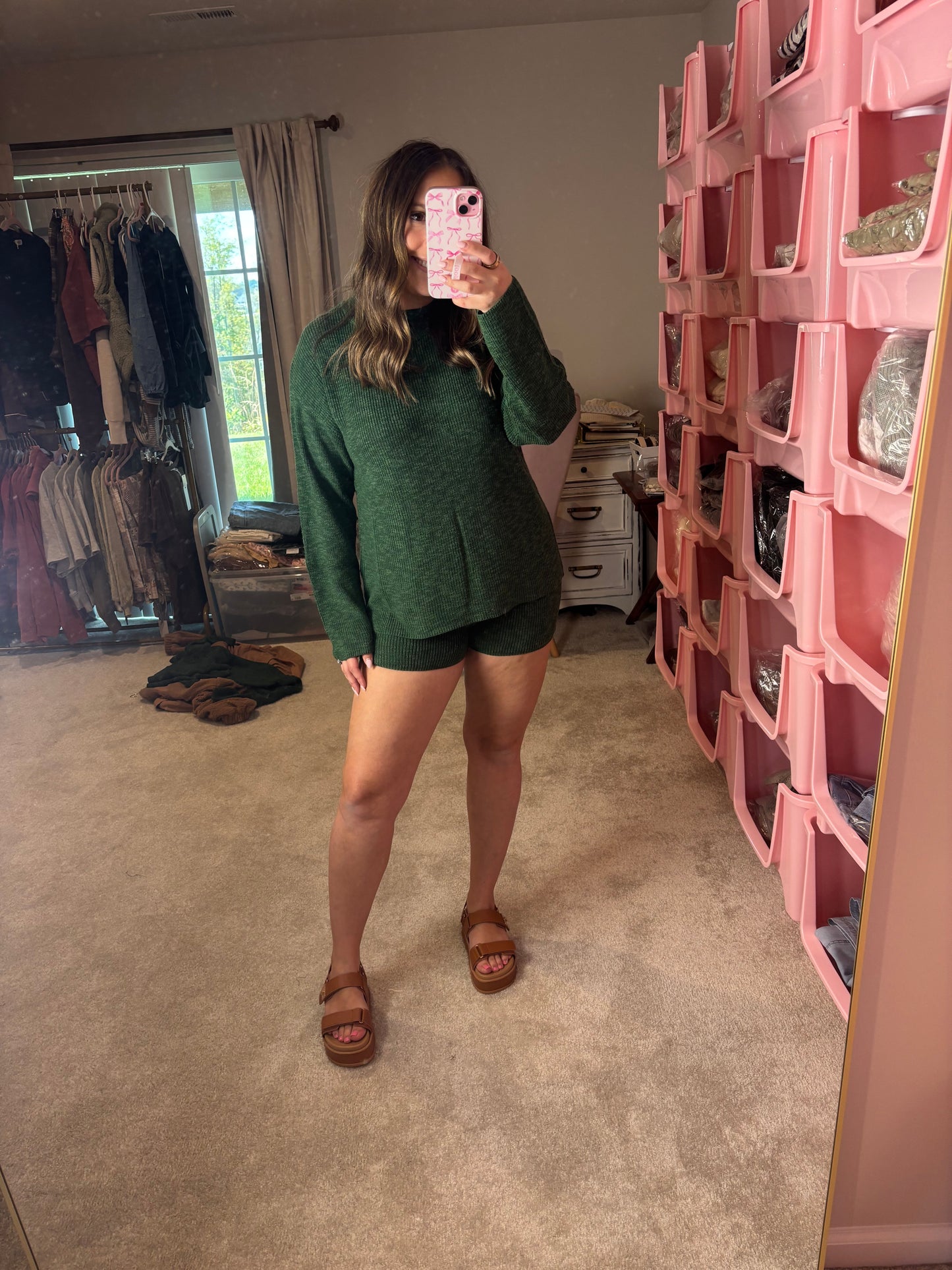 Forest Green Knit Set