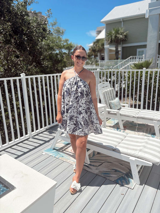 Floral Halter Dress