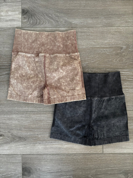 Nina Washed Biker Shorts