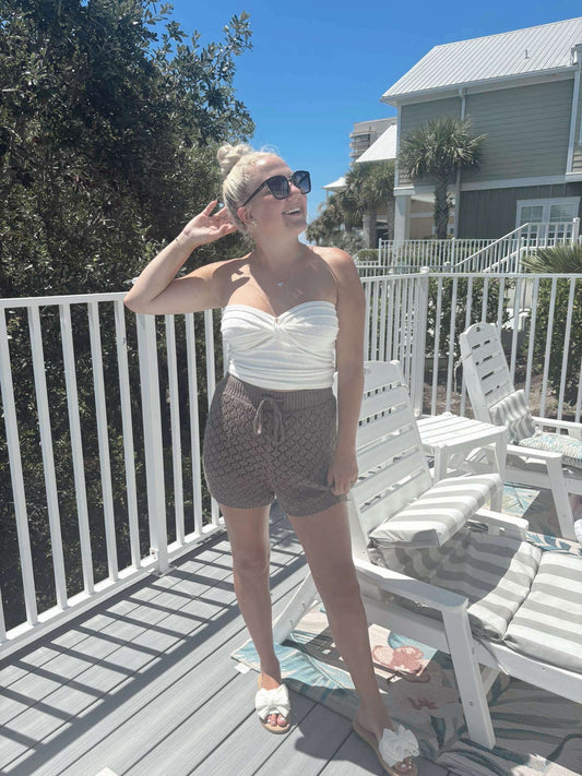 Chocolate Knit Shorts