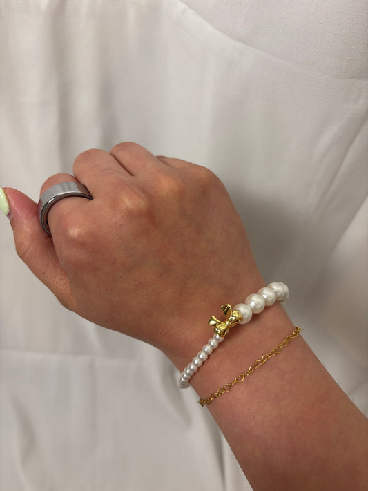 Pearl Bow Bracelet