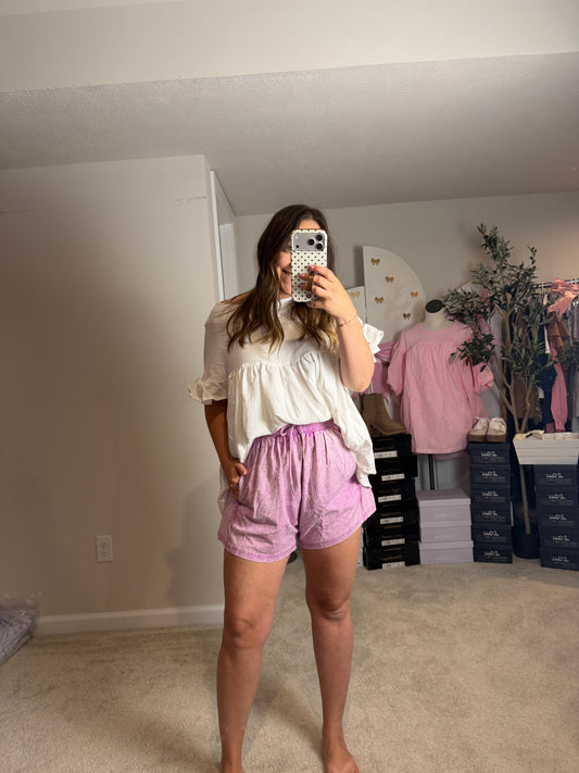 MINERAL WASH BAGGY SHORTS - 2 COLORS