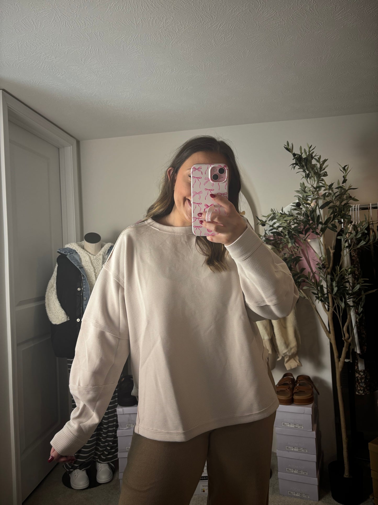 THE SYD ~ RIBBED OVERSIZED SWEATSHIRT