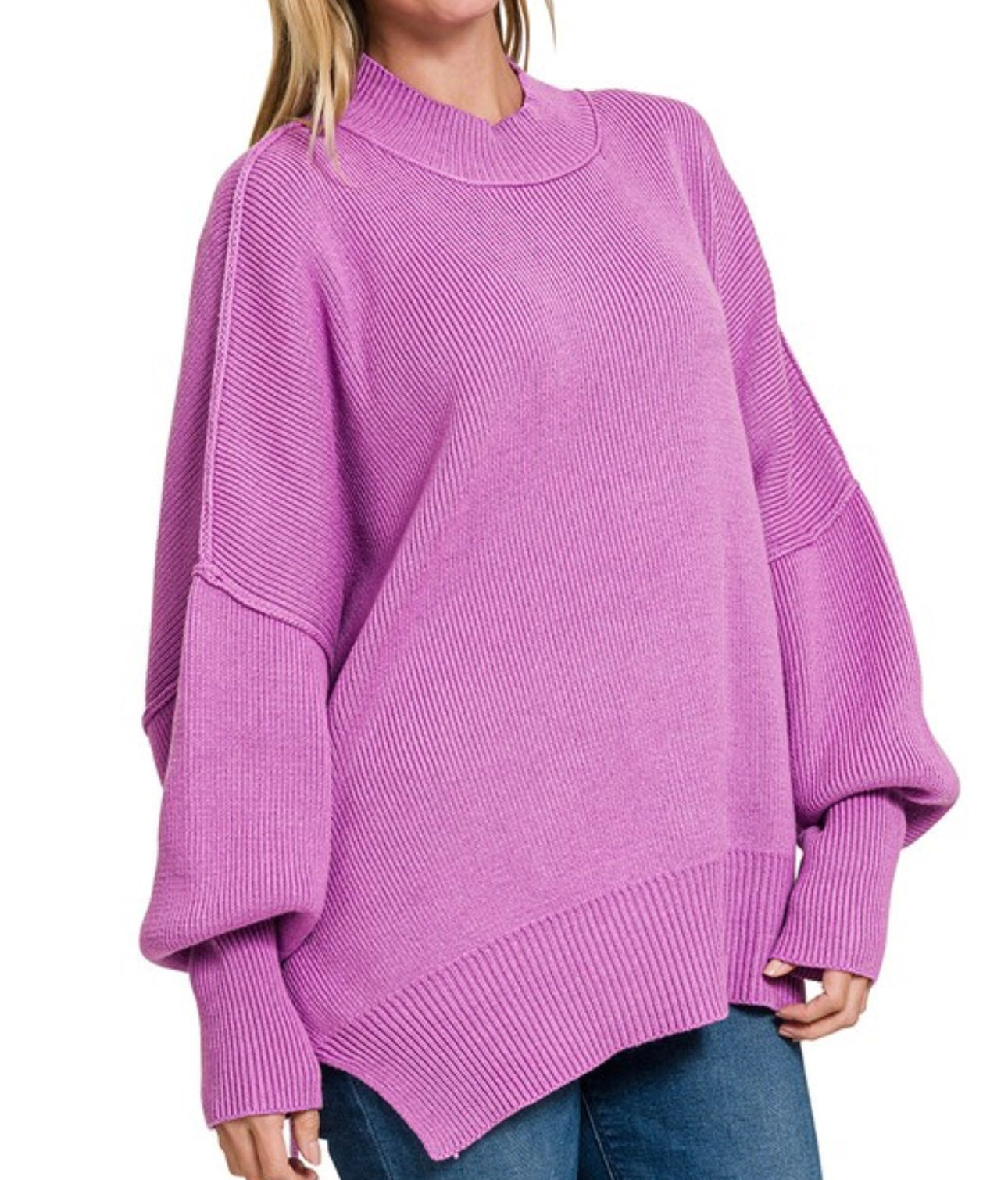 Oversized Sweater - Violet