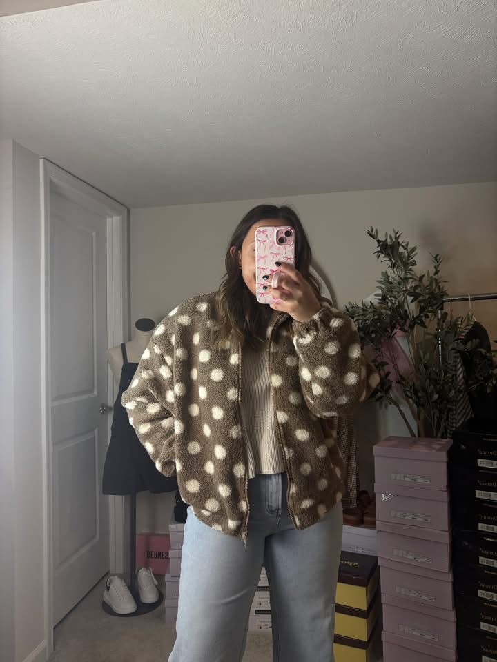 PolkaDot Sherpa Jacket