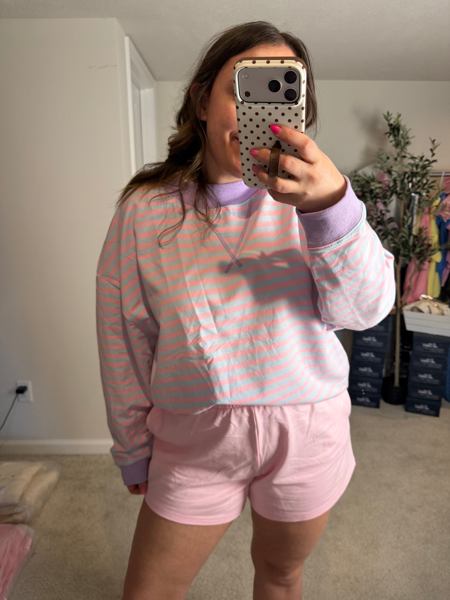 THE DAWN ~ STRIPED SPRING PULLOVER