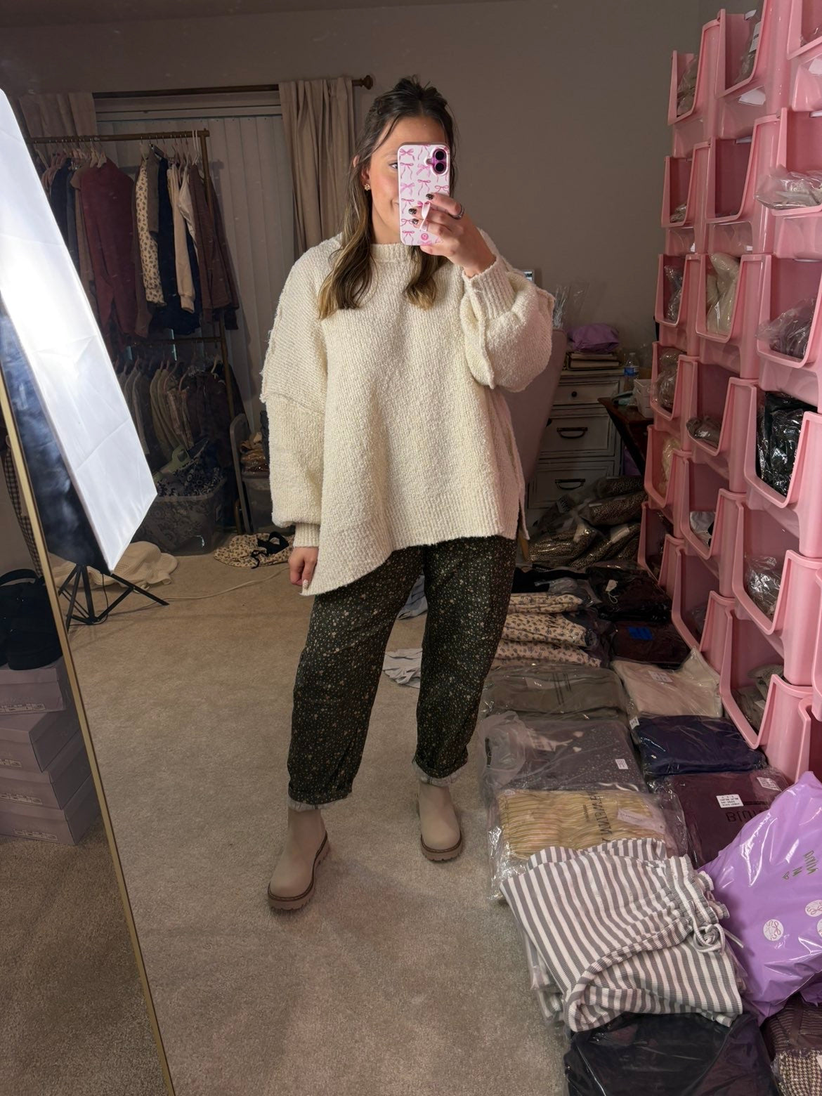 Ditsy Floral Green Pants