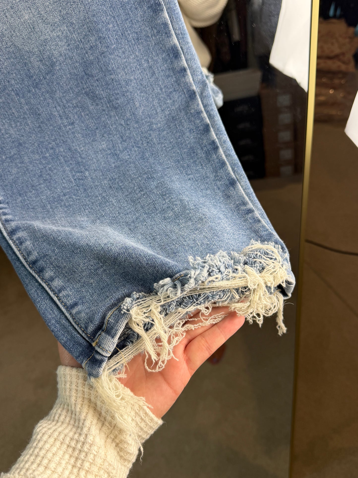 ZENANA STRETCH STRAIGHT LEG DENIM
