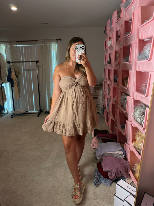 Tube Top Twist Romper