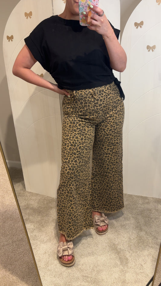 Lisa Leopard Denim