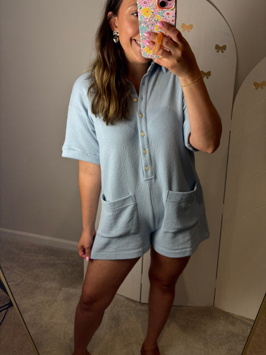 Baby Blue Romper