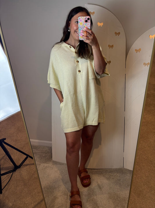 Oatmeal Waffle Romper