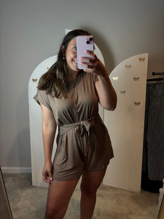 Brown Modal Romper